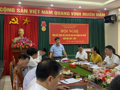HỘI NGHỊ TỔNG KẾT CÔNG TÁC LIÊN KẾT ĐÀO TẠO TRUNG CẤP NGHỀ NĂM HỌC 2023-2024