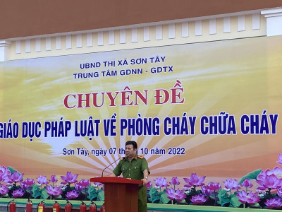 Chuyên đề Giáo dục pháp luật về Phòng cháy chữa cháy