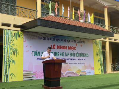 KHAI MẠC TUẦN LỄ HƯỞNG ỨNG HỌC TẬP SUỐT ĐỜI NĂM 2023
